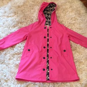 Kids pink rain coat
